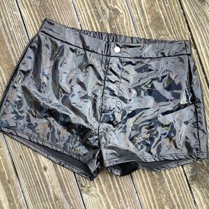 SHEIN Curve Shiny Shorts - Size 0XL